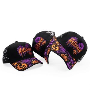 Gorra de Béisbol Bordada Personalizada de Halloween con Visera Curva para Regalos de Temporada - Product Image 5