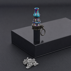 Boquilla de resina premium para hookah con cadena metálica, accesorio portátil para shisha. - Product Image 6