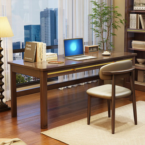 Scrivania leggera di lusso per studenti delle scuole medie nuovo stile cinese in legno massello studio controllo ufficio Computer scrivania - Product Image 2