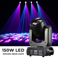 Faisceau LED 150W Lumière principale mobile 12CH DMX Sound-Activated RGBW Disco DJ Party Stage Lights for Nightclub Events