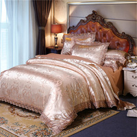 Usine directe en gros drap de lit housse de couette hôtel housse de couette dentelle jacquard ensemble de literie housse de couette ensemble