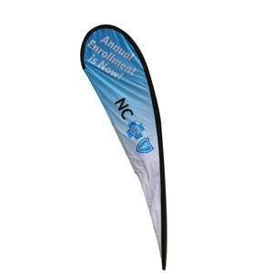 Nhà Sản Xuất Tùy Chỉnh Bền Cờ Cho Quảng Cáo Thể Thao Racing Lông Angled Polyester Hình Chữ Nhật In Kỹ Thuật Số Cho - Product Image 2