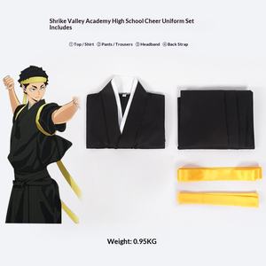 Uniforme de Kendo Estilo Anime, Disfraz de Cosplay, Pantalones Hakama Estilo Japonés, Falda, Traje de Animadora para Equipo de Voleibol - Product Image 3