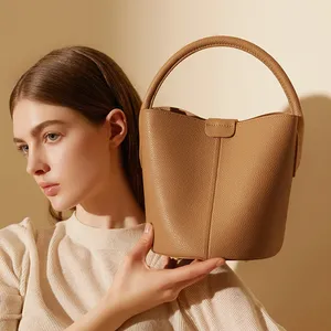 2024 Damen-Schultertaschen Handtaschen für Damen Luxus Damen echtleder Geldbörsen und Handtaschen Eimer Crossbody-Tasche