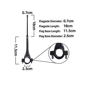 Banderas de Bicicleta para Niños, Personalizadas con Impresión de Motocicletas, de Poliéster, Pequeñas, al por Mayor - Product Image 4