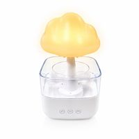BK-JS-001 Lampe d'ambiance nocturne à branchement USB-C, humidificateur d'ambiance RGB en forme de nuage pour chambre, bureau et décoration intérieure