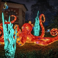 Hergestellt in der Zigong Fabrik: Ozean-Tier-Laternen-Set, Rostfreie Chinesische Laternen für Aquarium-Nachtbeleuchtung und Ausstellungen