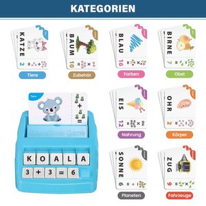 Giocattoli Educativi per Bambini: Giochi di Apprendimento per Ortografia, Lettura, Matematica, Riconoscimento <span class=keywords><strong>delle</strong></span> <span class=keywords><strong>Parole</strong></span> e Abbinamento <span class=keywords><strong>delle</strong></span> Lettere - Product Image 5