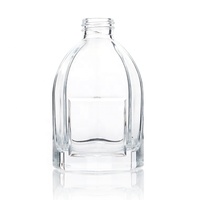Bouteille d'aromathérapie en verre Unique, bouteille d'huile ronde de diffuseur de 200ml avec capuchon et bâton en or