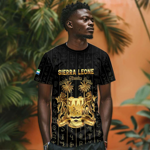 Camiseta Personalizada de Sierra Leona con Estampado del Alfabeto Vai, Camiseta de Alta Calidad para Hombre, Proveedor Popular - Product Image 3