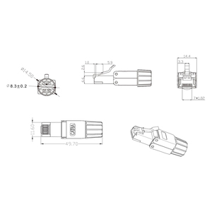 Nhà Máy Giá toolless cắm cat6 FTP STP RJ45 nối 8P8C cat6A che chắn Modular Keystone Mạng kết nối - Product Image 4