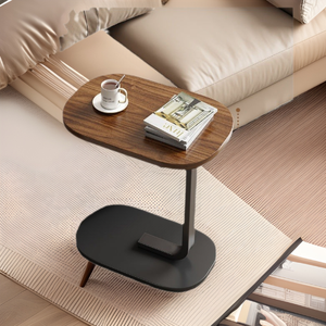 Meja Komputer Lipat yang Dapat Disesuaikan Desain Sederhana Meja Kopi yang Dapat Dipindahkan untuk Asrama Rumah Santai Meja Samping Sofa Kecil - Product Image 3