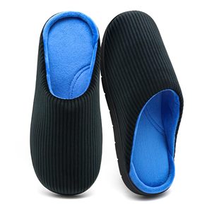 Pantuflas de Casa de Pana con Punta Abierta, Forro de Felpa Suave, Ligeras para Uso Interior - Product Image 1
