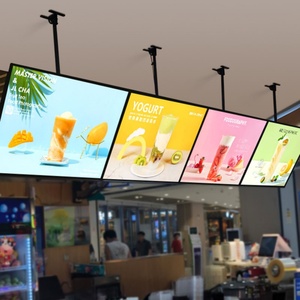 Custom Menu Board Display <b>Led</b> Backlit <b>Light</b> <b>Box</b> Ultra-Thin Wall Mounted Advertising <b>Light</b> <b>Box</b> for Fast Food Restaurant - Product Image 1