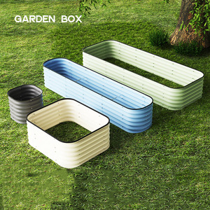 Jardinera Elevada de 8 Pulgadas de Alto, Caja de Cultivo Elevada Grande, Cajas Modulares de Metal para Vegetales - Product Image 2