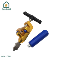 Herramienta Profesional Industrial Manual para Cortar Azulejos, de Acero Inoxidable, para Cortar Cerámica y Vidrio en Ángulo de 45 Grados, con Rueda de Cerámica Duradera