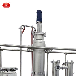 Système de distillation moléculaire professionnel à double étage à moteur électrique en acier inoxydable avec technologie de film mince à vide - Product Image 4