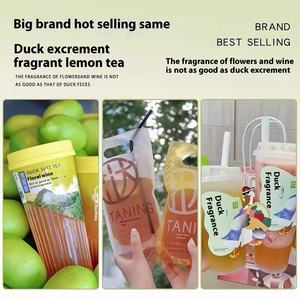 Prensado a mano comercial Oolong Duck Shit Fragancia Té de frutas Té de limón con <span class=keywords><strong>leche</strong></span> Bolsa empaquetada granular especial Phoenix Dancong - Product Image 3