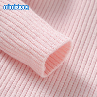 MIMIXIONG Princesse Manches Vêtements Bébé Fille Babysweaters Tricoté Nouveau-Né Vêtements Pour 0-3Y enfant