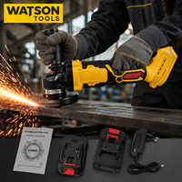 Meuleuse d'angle sans fil en gros d'usine, kit d'outils de découpe et de meulage à batterie au lithium avec 2 batteries OEM ODM