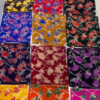 Tissu imprimé en rayonne 100% du Moyen-Orient, tissu en rayonne douce et filée, imprimé par décoloration, pour robes et pantalons pour femmes