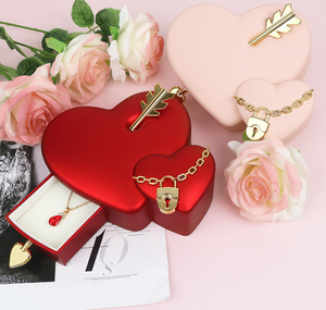 Pink Red Heart Shape Preserved <b>Rose</b> Gift <b>Box</b>, Cupid Arrow Decor Forever <b>Rose</b> <b>Box</b> for Girlfriend Valentine Wedding Present - Product Image 1