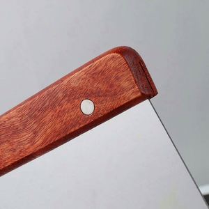 Raspador de Acero Inoxidable con Mango de Madera para Repostería, Cortador de Hierbas, Utensilios de Cocina para Hornear, Cortador de Masa de Pizza - Product Image 6