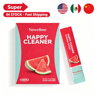 Newellme Happy Cleaner Detox Cleanse Poudre pour la perte de poids aux fruits rouges mélangés, livraison rapide en 14 jours
