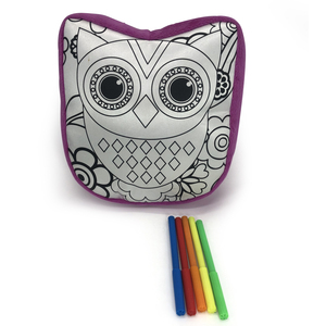 Educativi Ragazze e Ragazzi FAI DA TE Colorazione Del <span class=keywords><strong>Gufo</strong></span> a forma di Morbido Cuscino e Cuscino per I Bambini - Product Image 5