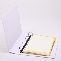 Classeur à 4 anneaux personnalisé blanc, album de collection, catalogue de produits, dossier de présentation, fournisseur en gros OEM ODM, usine