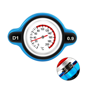 Thermostat de course Wenle neuf 0,9/1,1/1,3 bar, bouchon de <span class=keywords><strong>radiateur</strong></span> avec jauge de température de l'eau, ajustement universel - Product Image 1