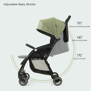 Passeggino pieghevole leggero da viaggio sedile reclinabile per bambini - Product Image 2