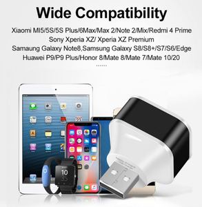 New 2.0HUB Magnetic 3-Port <b>USB</b> & <b>Type</b>-<b>C</b> Splitter with QC3.0 Fast Charging 15W Wall Charger <b>Adapter</b> - Product Image 6