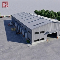 Bâtiment industriel ZTSS à grande portée en structure acier, conception de hangar, entrepôt préfabriqué léger à vendre, norme ASTM, immobilier