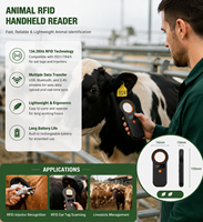 Escáner RFID de 125Khz y 134.2KHz, Lector de Etiquetas para Identificación de Ganado en Granjas