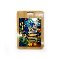 Bahamas Smart Shark planche à découper mignon tapis de Table à manger en céramique avec poignée idée cadeau pour la cuisine et la cuisine à domicile