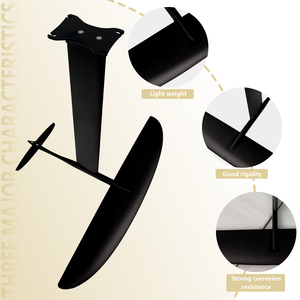 JFS Lightweight Carbon HPS 1050 Hydrofoil Wingfoil for SUP <b>Surfing</b> Lift Long Glide Water Sport Black 1460sqcm Unisex HPS 1050 Oc - Product Image 2