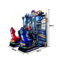 Machine de jeu de course à deux places avec cockpit, à monnayeur, simulateur de conduite commercial à vendre