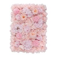 Mur de fond en fleurs artificielles 3D réalistes Ruopei pour la décoration de mariage et de fête, tissu imperméable et PE, taille personnalisable