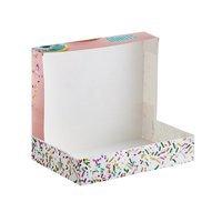 Boîtes à donuts personnalisées avec logo, emballage en gros, boîte alimentaire de qualité supérieure pour donuts, macarons, pâtisserie, boulangerie, impression professionnelle
