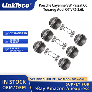 Linkteco ชุดลูกสูบเครื่องยนต์6X สำหรับปอร์เช่คาเยนน์ VW Passat CC Touareg Q7 Audi <span class=keywords><strong>VR6</strong></span> <span class=keywords><strong>3</strong></span>.6L FSI 2006-2018 03H107065C 03H107065F - Product Image 6