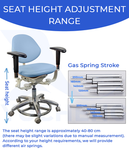 Sgabello Ergonomico per Microscopio Dentale, Sedia da Dentista con Doppio Bracciolo per Utenti di Microscopi in Odontoiatria, Studi Dentistici e Ospedali - Product Image 3