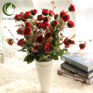 <span class=keywords><strong>Bouquet</strong></span> <span class=keywords><strong>de</strong></span> roses artificielles, fausses <span class=keywords><strong>fleurs</strong></span> décoratives, pour un mariage, pour décorer, en plastique, échantillon gratuit - Product Image 6