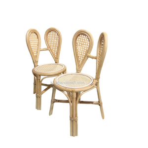 Silla Infantil de Mimbre Hecha a Mano Estilo Boho para Decoración de Fiestas de Cumpleaños, Muebles de Asiento Infantiles de Mimbre Natural Duradero - Product Image 2