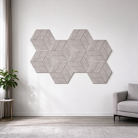Panneaux muraux acoustiques modernes en polyester, insonorisants et décoratifs pour hôtel, studio, bureau