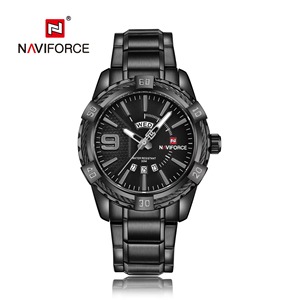 Reloj de Pulsera Drioshipping para Hombre, Diseño Elegante y Robusto, Cuarzo, Acero Inoxidable, Lujoso, Navi Force 9117 - Product Image 6