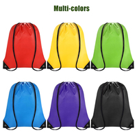 Sac à dos léger à cordon de serrage, pliable, pour hommes et femmes, idéal pour la gym et le sport, en polyester