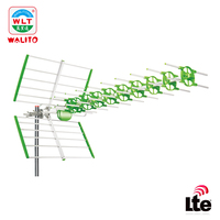 Antenne numérique HDTV DVB-T2 DMB-T UHF 470-790 MHz longue portée personnalisée 125 km pour extérieur, à gain élevé avec filtre 4G/5G