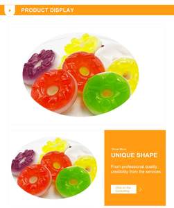 <span class=keywords><strong>Mini</strong></span> fruta caramelo donut suave confitería caramelo múltiples colores ositos de goma donut gommy Candy - Product Image 2