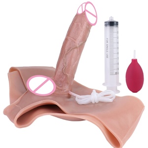 Realistic Large Ejaculating <b>Dildo</b> Pants Silicone Female Lesbian Strapon Solid <b>Dildo</b> G-spot Stimulate Sex Toys for Adult - Product Image 3